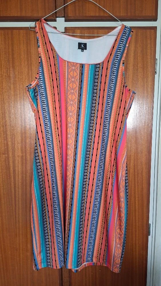 K-Design Zomers jurkje met print – maat XXL